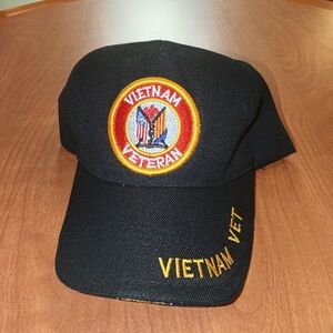 K&S Unique Vietnam Veteran Navy Blue Hat